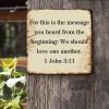 ArogGeld Religious Quote Sayings Tin Sign for This is The Message You Heard from Metal Wall Art Decorative Home Wall Art Unique Plaque Tin Sign for Home Kitchen Garden Man Cave 10x10in view 2