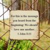 ArogGeld Religious Quote Sayings Tin Sign for This is The Message You Heard from Metal Wall Art Decorative Home Wall Art Unique Plaque Tin Sign for Home Kitchen Garden Man Cave 10x10in view 4