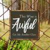 ArogGeld Positive Family Phrase Tin Sign This Wine is Awful Get Me Another Glass Metal Tin Sign Decorative Home Wall Art Modern Metal Art Plaque for Home Bar Shop Man Cave Garage 15.2x15.2in view 4