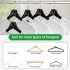 18 Pcs Hangers Space Saving,Clothes Hanger Connector Hooks,Heavy Duty Plastic Hangers Hooks,Clothes Hanger Connector Hooks,Wardrobe Organizers and Storage view 2