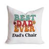 Citron Pom Funny Dad Pillow, Custom Best Dad Ever Pillow, Husband Pillow, Funny Dad Gift, Papa Cushion, Personalize Gift for Daddy (Multi 3) view 1