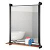 OLDRAINBOW Industrial Pipe Mirror Wood Shelves,Bedroom Mirror with Shelf,Rectangle Iron Wall Mirrors for Living Room Bedroom(34.6 x 23.6 in) view 3