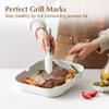 SENSARTE Nonstick Ceramic Grill Pan for Stove Tops, Versatile Square Grilling Pan with Pour Spouts, Durable Grill Skillet for All Stoves, Steak Bacon Pan, Non Toxic-PTFE,PFAS,PFOA Free, 11 Inch view 3