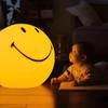 SUMESIRO Night Light for Kids Smiley Face Lamp Light Birthday Gifts for Girls Boys Plastic Nightlight Portable USB Rechargeable Night Lights for Baby Toddler Teen Bedrooms (23CM) view 3