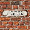 Bomehhjuli Back Home Again in Georgia Metal Sign Georgia State Metal Tin Sign City Pride Metal Wall Art Location Antique Wall Plaque Poster for Garage Man Cave Bar Kitchen 18x4in view 3