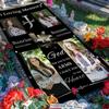 44memory Custom Memorial Grave Blanket Photo Name, Custom Grave Funeral Blanket, Personalized Memory Blanket for Loss of Loved Ones in Heaven B08, 1x3ft view 3