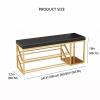 2-Tier Shoe Rack Bench with Boot Storage,Modern Entryway Bench Metal Shoe Storage Bench,Leather Upholstered Shoe Bench Shoe Organizer Furniture-Black 80x30x45cm(31x12x18inch) view 2