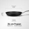 Stahl Blacksmith Hybrid Enamelled Cast Iron Frying Pan, Rust Proof Fry Pan, Cast Iron Egg Pan, Induction & Gas Stove Compatible, 1.4 L, 24 cm view 3