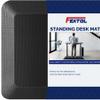 FEATOL Anti Fatigue Mat for Standing, 9/10 Extra Thick Ergonomic Standing Desk Mat, Comfort & Durable Memory Foam Standing Mat at Home,Office All Day (20" x 39", Black, 2PC) view 1