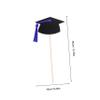 Beavorty 5bags Glitter Graduation Vase Picks for Floral Centerpieces for Graduation Season Elegant Photo Props for Celebrating Achievements view 2
