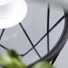 Geometric Small Round Coffee Table, Glass Side Table, Wrought Iron Metal Craft, Nordic Style, 38 * 48.5cm/50 * 60cm(Size:38 * 48.5cm,Color:A) view 4