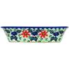 Polmedia Polish Pottery Rectangular Baker UNIKAT - Poppies Obsession Pattern Handmade in Boleslawiec Poland by Ceramika Dalia + Certificate of Authenticity view 3