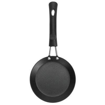 QANYEGN 5 Inch Small Frying Pan, One Egg Frying Pan, Mini Nonstick Durable Frying Pan Skillet, Refined Iron Omelet Pan for Kitchen, Outdoor Cooking, Grill