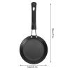 QANYEGN 5 Inch Small Frying Pan, One Egg Frying Pan, Mini Nonstick Durable Frying Pan Skillet, Refined Iron Omelet Pan for Kitchen, Outdoor Cooking, Grill view 3