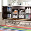Dash & Albert Mellie Stripe Handwoven Cotton Rug, 4 X 6 Feet, Multicolored Stripe Pattern view 2
