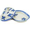 Polmedia Polish Pottery Butter Dish UNIKAT - Blue Berry Special Pattern Handmade in Boleslawiec Poland + Certificate of Authenticity view 2