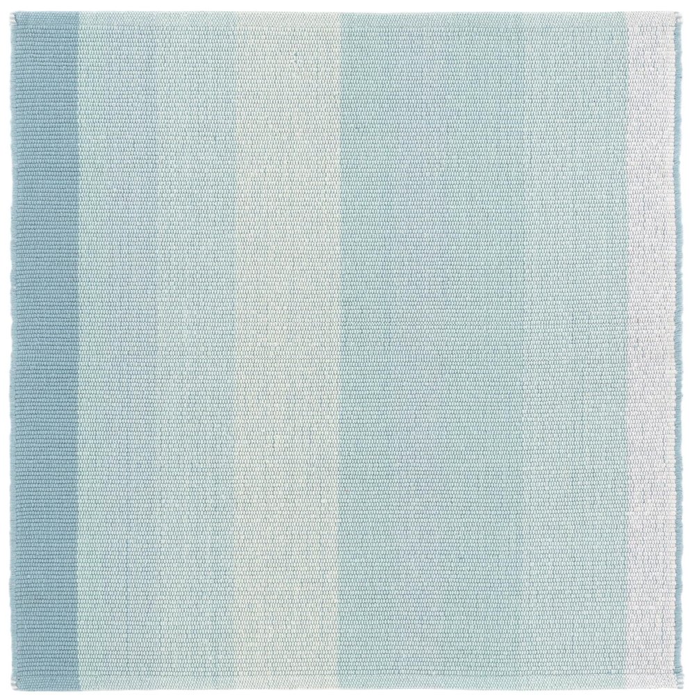 Dash and Albert Shore Cotton Area Rug - 2' x 3' Sky Blue Stripe Handwoven Accent Rug - Durable, Low Pile, High Traffic Areas Hallway, Stairs, Bedroom - Premium Luxury Hotel Quality Soft Breathable