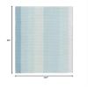 Dash and Albert Shore Cotton Area Rug - 2' x 3' Sky Blue Stripe Handwoven Accent Rug - Durable, Low Pile, High Traffic Areas Hallway, Stairs, Bedroom - Premium Luxury Hotel Quality Soft Breathable view 2