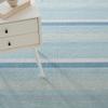 Dash and Albert Shore Cotton Area Rug - 2' x 3' Sky Blue Stripe Handwoven Accent Rug - Durable, Low Pile, High Traffic Areas Hallway, Stairs, Bedroom - Premium Luxury Hotel Quality Soft Breathable view 3