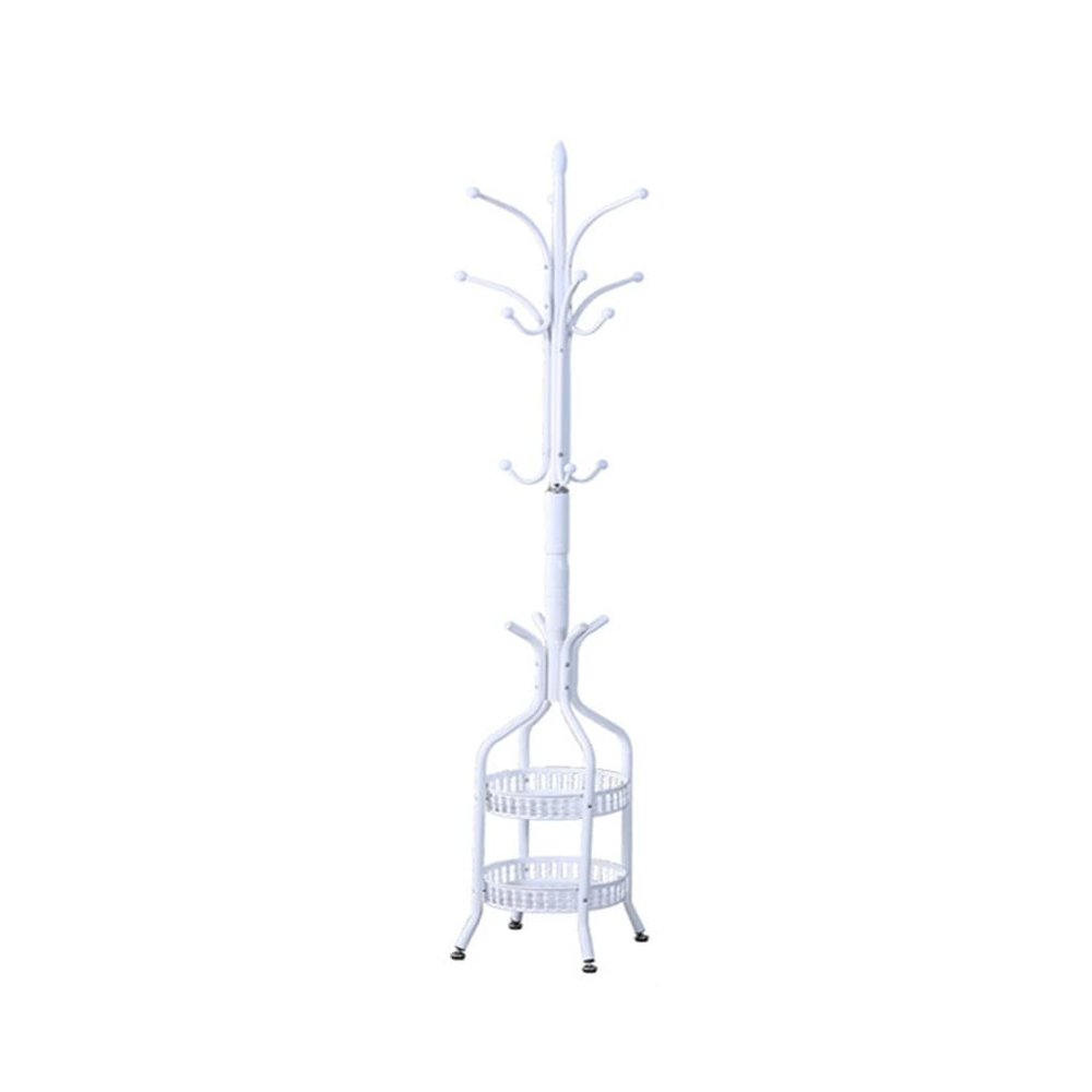 Coat Rack Freestanding Coat Tree Floor-standing Coat Rack Modern Iron Art Metal Vertical Coat Shelf Bedroom Living Room Corridor Corner Heavy Coat Racks With Storage Basket Wooden Coat Rack Metal coa