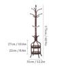 Coat Rack Freestanding Coat Tree Floor-standing Coat Rack Modern Iron Art Metal Vertical Coat Shelf Bedroom Living Room Corridor Corner Heavy Coat Racks With Storage Basket Wooden Coat Rack Metal coa view 2