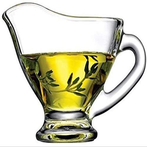 AUGUSE Milk Frothing Coffee Milk Frother Cup Serving Pitcher Small Glass Creamer, Coffee Creamer Pitcher Milk Jug for Kitchen Sauce Jug (Size : 60ml)