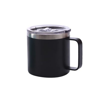 14 ounce coffee cup, vacuum insulated camping cup with lid, double layer stainless steel travel cup, outdoor coffee thermos