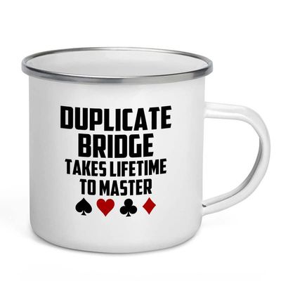Flairy Land Card Games Camper Mug 12oz - Lifetime To Master - Chips Dice Strategy Dad Friend Boyfriend Winner Decks Bet Player Bridge Boardgames Cardplay