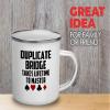 Flairy Land Card Games Camper Mug 12oz - Lifetime To Master - Chips Dice Strategy Dad Friend Boyfriend Winner Decks Bet Player Bridge Boardgames Cardplay view 2