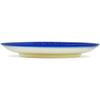 Polmedia Polish Pottery Dessert Plate UNIKAT - Cobalt Water Meadow Pattern Handmade in Boleslawiec Poland by Ceramika Dalia + Certificate of Authenticity view 3