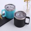 14 ounce coffee cup, vacuum insulated camping cup with lid, double layer stainless steel travel cup, outdoor coffee thermos view 3