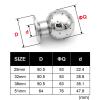 EZGISH Brewing Tool 1" 1.5" 2" Tri Clamp SS304 Stainless Steel Sanitary Fix Spray Ball Tank Cleaning Head Ferrule OD 50.5mm 64mm Home Brewing (Size : 32mm x Ferrule 50.5) view 2