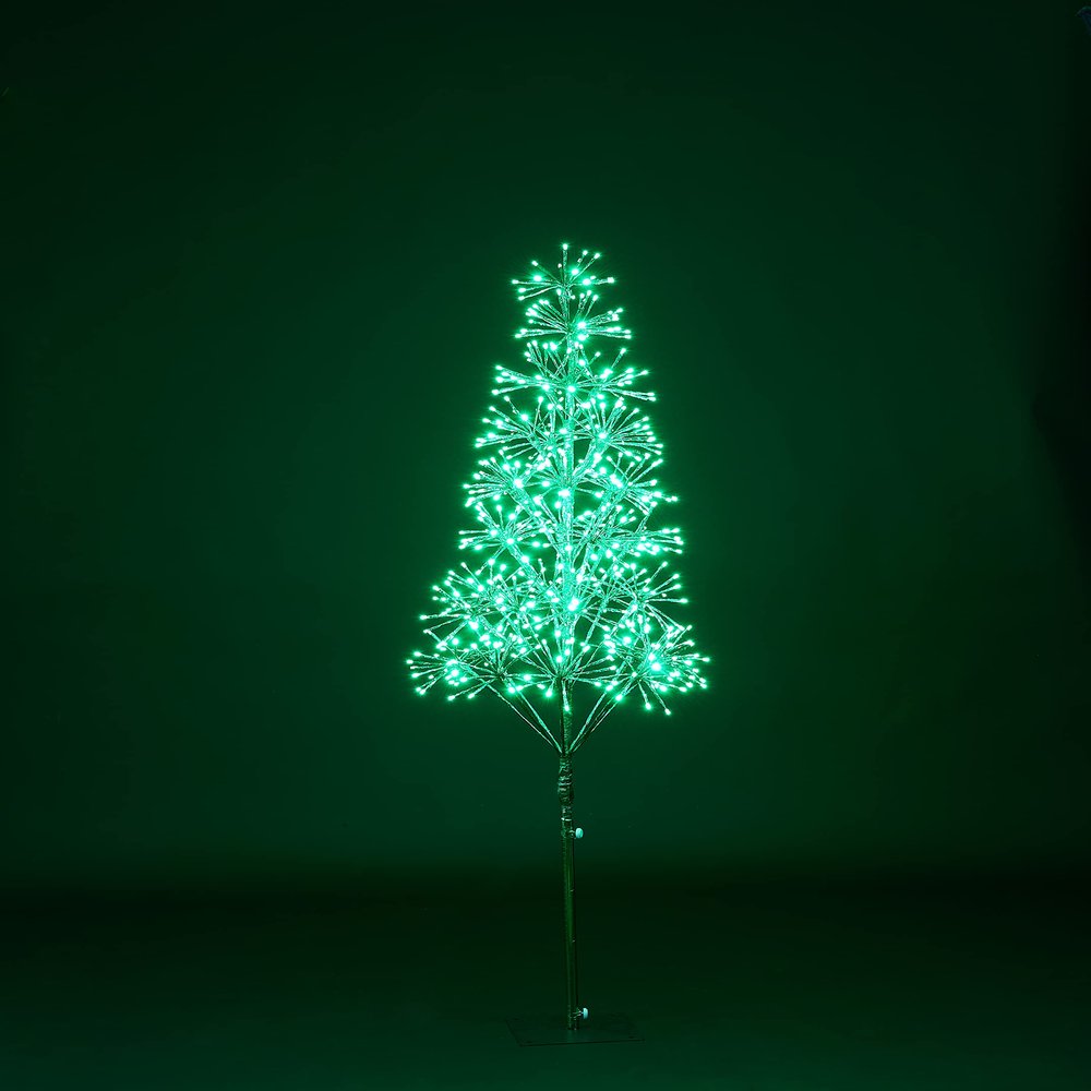 5' Green Starburst LED Tree