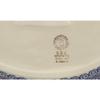 Polmedia Polish Pottery Platter 10-inch - Wave Of Flowers Pattern Handmade in Boleslawiec Poland + Certificate of Authenticity view 4