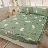 FCLDESHOP Snug-Fit Fitted Sheet,Summer Quilted Quilting Latex Non-Slip Mattress Protector, Bedroom Guest Room Animal Print Mattress Topper,cat,180 * 200cm (1pcs) view 1
