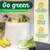 Simply Cool 50 Pack Reusable Eco-Friendly Grocery Shopping Bags 12.6"x6.3"x11.8" Durable, Recyclable, Washable, Foldable, Portable Tote Bags Bulk (50 Pack,Cream) view 2