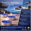 VeZee Tealight A Long Lasting Air Freshener | Clean Even Burn Long Lasting Small Tea Lights for Indoor Use | Best for Holidays, Weddings, SPA, Armotherapy, Meditation | Aqua Breeze 360 Count view 2