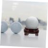 6pcs Bead Base Decorative Ball Stand Crystals Sphere Base Crystal Sphere Stand Ball Glass Ball Glass Globe Gem Old Fashioned Wooden view 2