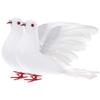 Abaodam 2pcs Artificial Birds Wedding Decoration Pigeon Ornaments for Floral Arrangements Garden and Holiday Decor for Centerpieces and Seasonal Displays view 1