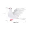 Abaodam 2pcs Artificial Birds Wedding Decoration Pigeon Ornaments for Floral Arrangements Garden and Holiday Decor for Centerpieces and Seasonal Displays view 2