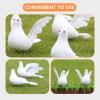 Abaodam 2pcs Artificial Birds Wedding Decoration Pigeon Ornaments for Floral Arrangements Garden and Holiday Decor for Centerpieces and Seasonal Displays view 3