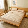 Quilted Fitted Sheet Mattress Pad - Bottom Sheet Mattress Cover, Elastic Fitted Mattress Protector - Deep Pocket - Soft Microfiber-1 Fitted Sheet Only (Tan, Queen) view 2