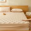 Quilted Fitted Sheet Mattress Pad - Bottom Sheet Mattress Cover, Elastic Fitted Mattress Protector - Deep Pocket - Soft Microfiber-1 Fitted Sheet Only (Tan, Queen) view 3