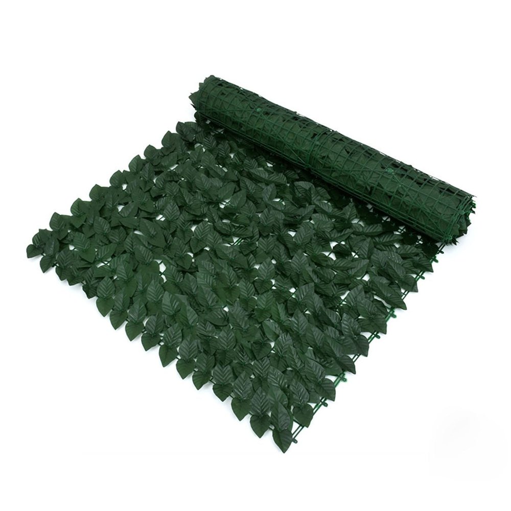 DFT Easy to Install Artificial Ivy Leaf Fence, Decorated Green Background Wall with Vines, Perfect for Room, Fake Ivy Wreath, 0.5x3m/1.64x9.84ft(Size:1x1m/3.28x3.28ft)