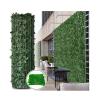 DFT Easy to Install Artificial Ivy Leaf Fence, Decorated Green Background Wall with Vines, Perfect for Room, Fake Ivy Wreath, 0.5x3m/1.64x9.84ft(Size:1x1m/3.28x3.28ft) view 2