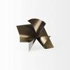 HomeRoots 12" Contempo Antiqued Gold Abstract Sculpture view 3
