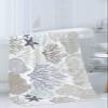 Anzona Purple Grey Oceans 3 Piece Bath Towels Set, Coral Starfish Seashells Marine Abstract Art Soft & Absorbent Towel for Bathroom, Hotel (1 Bath Towel 30x60, 1 Hand Towel 16x28, 1 Washcloth 13x13) view 3