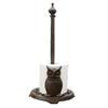 Cast Iron Paper Towel Holder,Owl Stand-up Paper Towel Holder Desktop Decoration Roll Holder For Kitchen, Livingroom, Bathroom, Countertop view 1