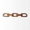 HomeRoots Brown Wooden Chain Link Decor Piece view 2