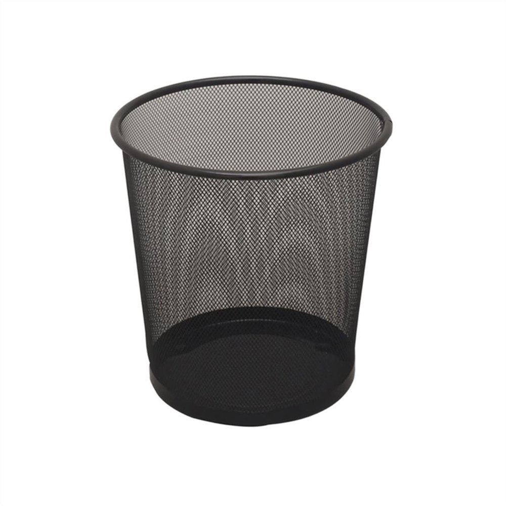 CRAGCO Kitchens Trash Can Iron Trash Bin Mesh Waste Bins Paper Basket Kitchen Bedroom Office Rubbish Waste Bins Can Household Home Office - Holds Waste